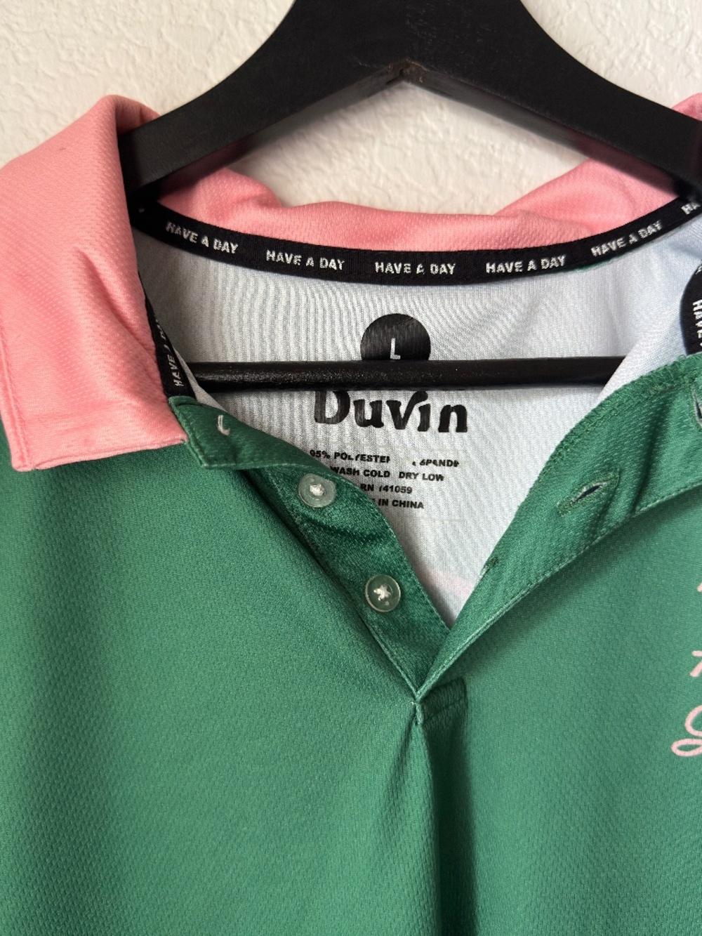 Duvin Golf Polo 'The Filthy Flamingo Social Club' - Picture 3 of 5